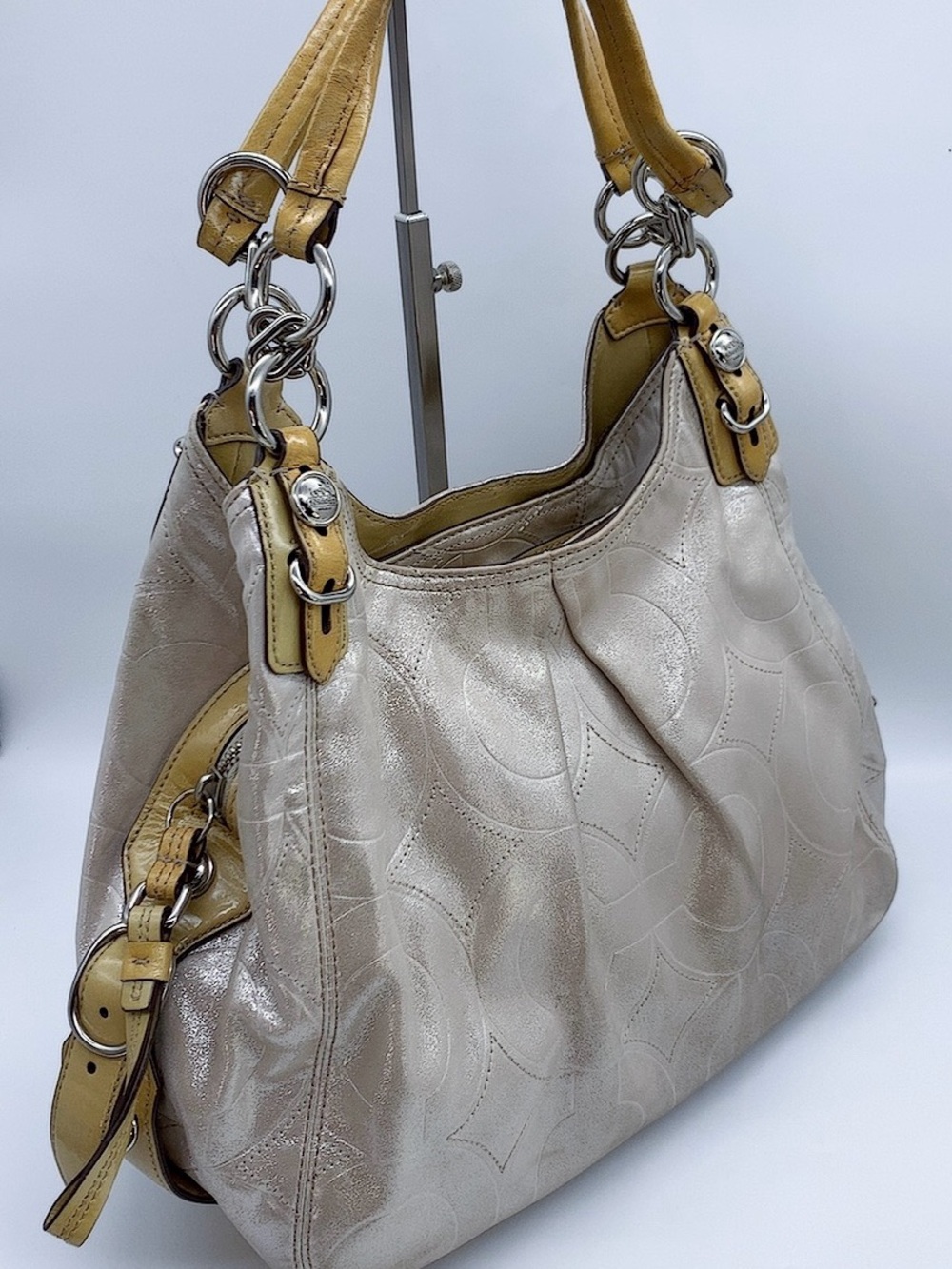 Y2K Coach Madison Maggie Shimmer Hobo Bag
